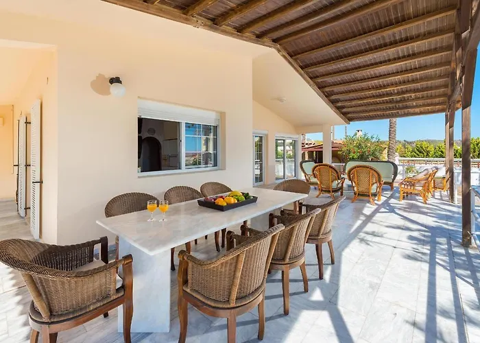 Villa Beachfront Luxury Rhodes 5 Bedrooms Sleeps 14 Maria Kiotari Gennadi