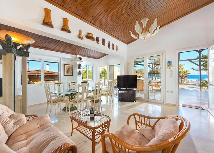 Beachfront Luxury Rhodes 5 Bedrooms Sleeps 14 Maria Kiotari *